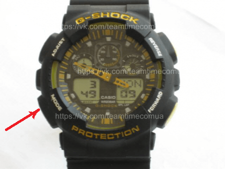 Как настроить часы модели Casio G-Shock GA-100 копию